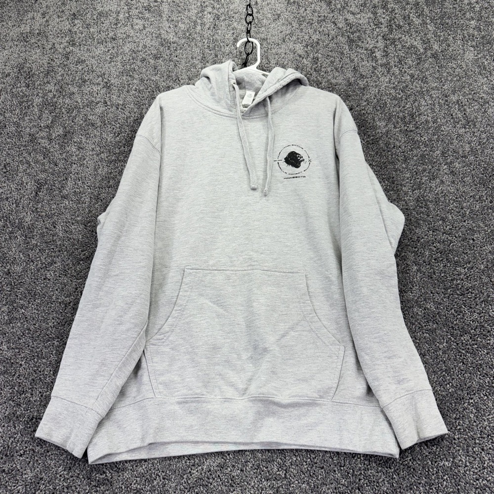 Independent Trading Co Hoodie Mens XL Gray Fleece Pullover Gorilla Boxing MN